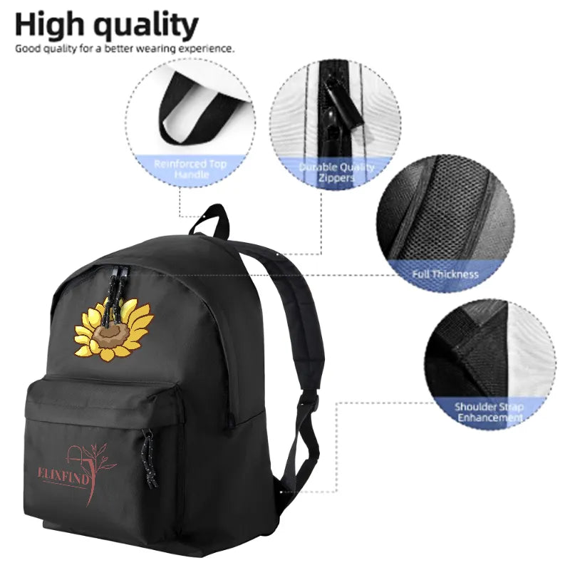 Oxford cloth school bag - Sunflower